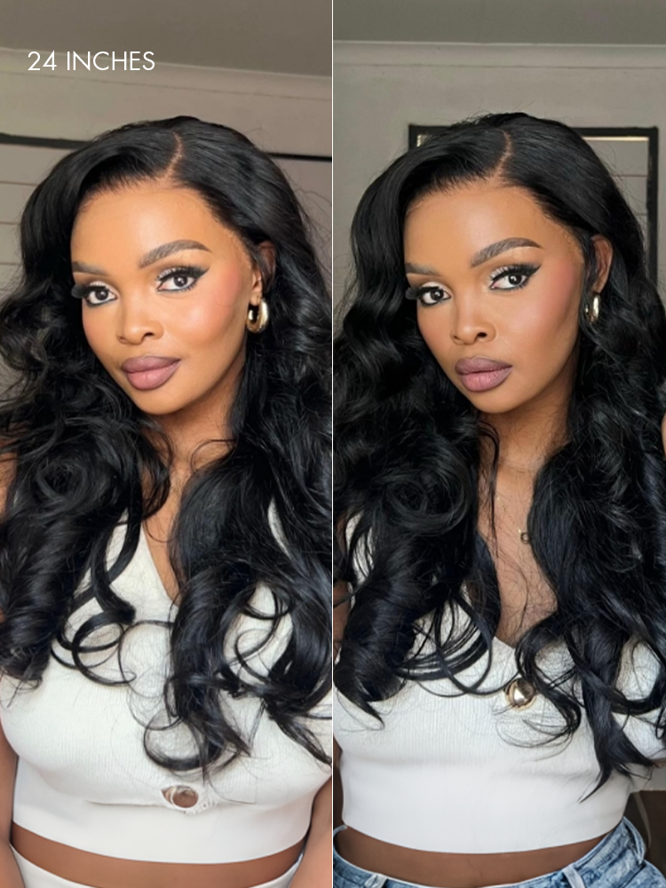NatureMAX™ 200% / 250% Density Loose Wave Glueless 13x6 HD Lace Front Wig Human Hair Pre-Cut Lace Flexi-Fit Drawstring Cap-45