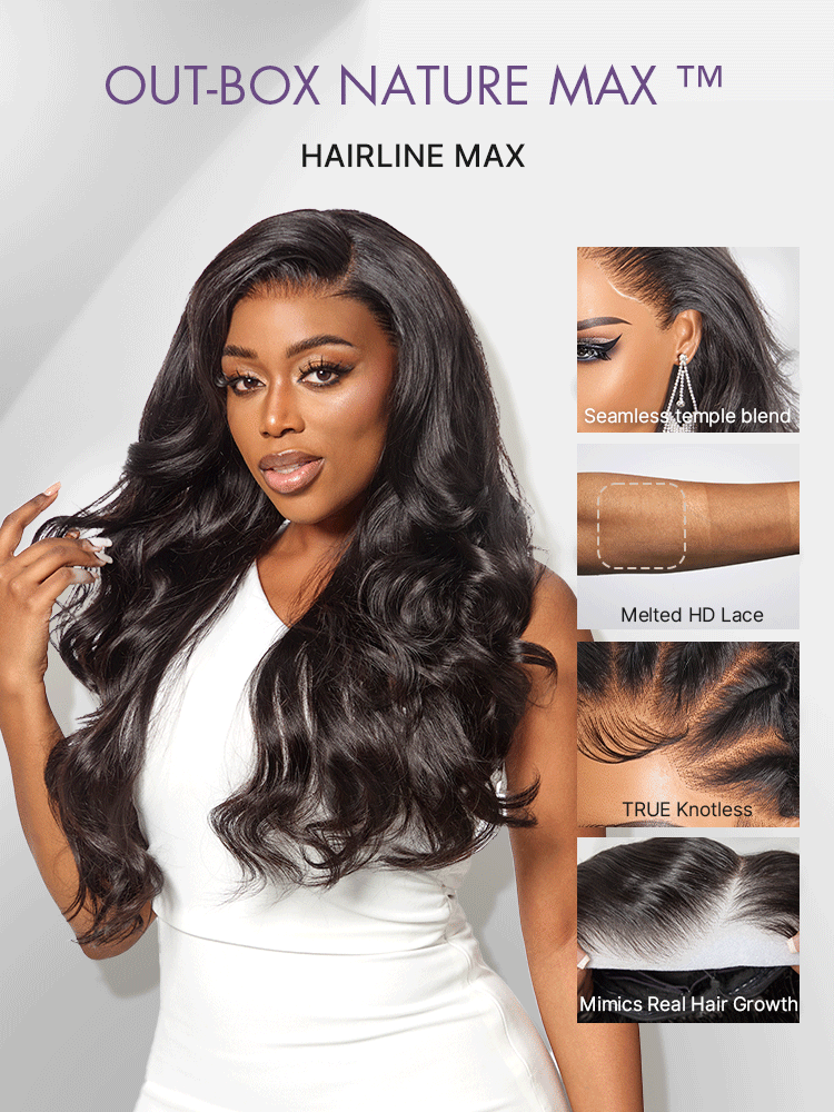 NatureMAX™ 200% / 250% Density Loose Wave Glueless 13x6 HD Lace Front Wig Human Hair Pre-Cut Lace Flexi-Fit Drawstring Cap-41
