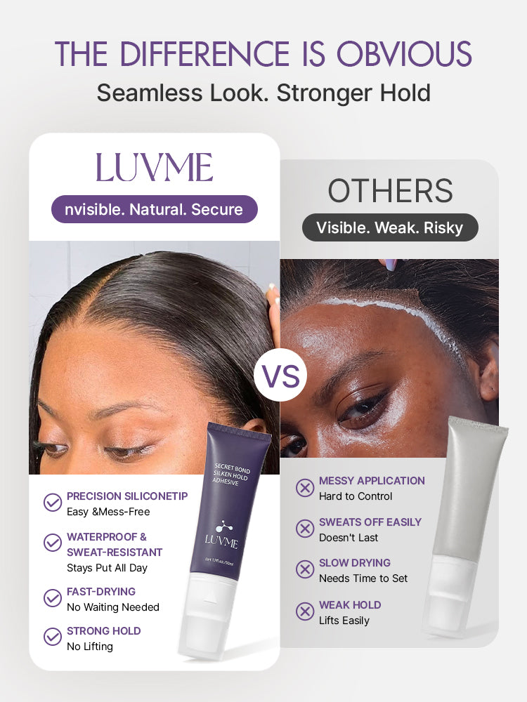 US Only | LUVME Wig Hairline Glue - Silicone Applicator for Easy Mess-Free Application, Invisible Strong Hold-02