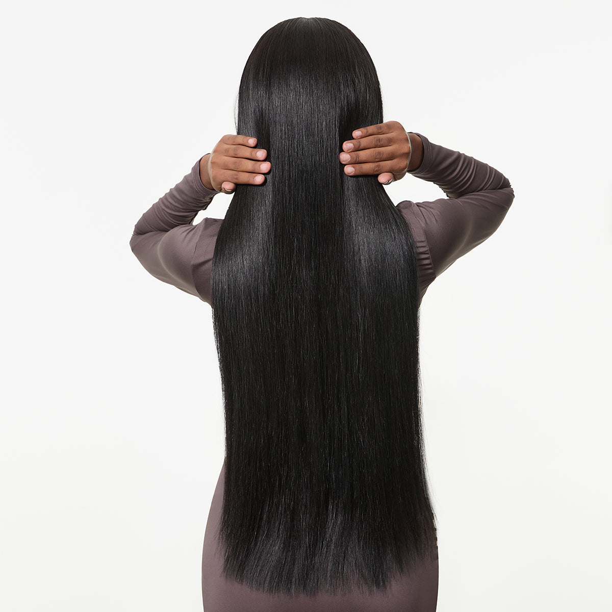 Luvme Hair Bust Down HD lace frontal wig with straight long hair, 13x6 lace, drawstring cap, from RawMagic x Kim Kimble collection