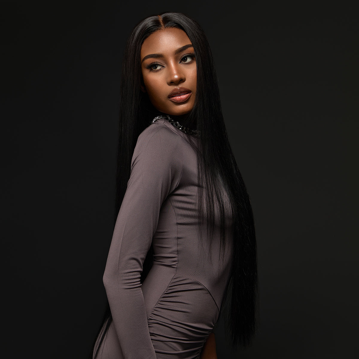 Luvme Hair Super Long Straight HD Lace Wig from the RawMagic x Kim Kimble Bust Down Collection, with 13x6 frontal and drawstring cap