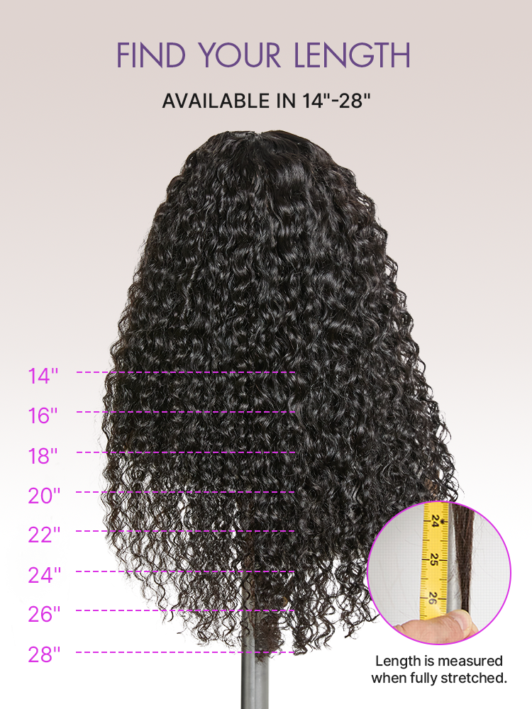 Luvme Hair PreMax 180% Density Water Wave Glueless Lace Front Wig with flexible 13x4 lace, curly style, and ponytail-friendly design