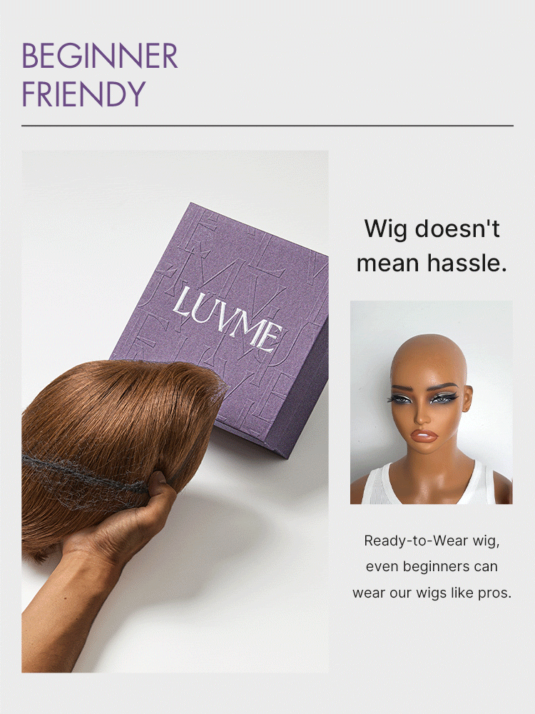 Chestnut Brown Elegant Glueless Minimalist HD Lace Short Pixie Cut Wig with Bangs-16