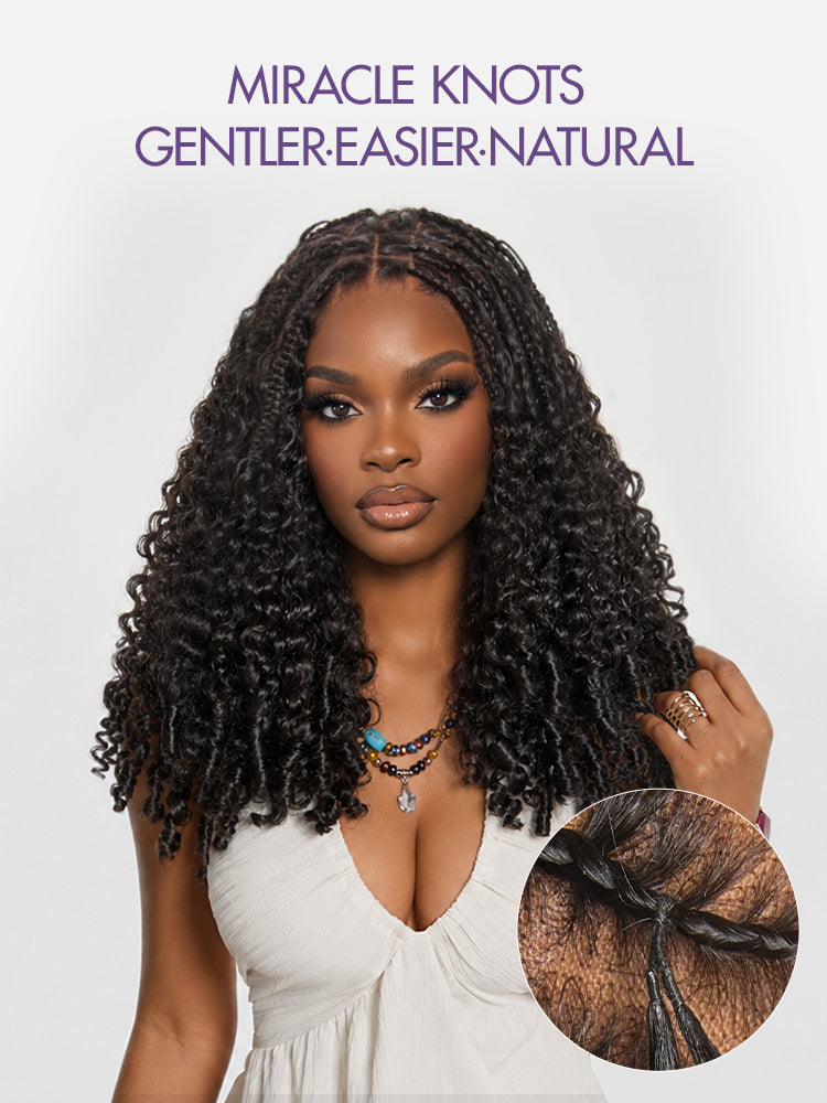 Luvme Hair Readitress Burmese curly finger coil ends crochet human hair for boho braids and protective styles.