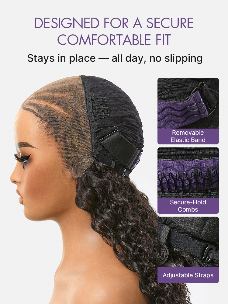 Special Add-On | Boho Fulani Braids Water Wave 13x4 Frontal Lace Wig Pre-cut Lace Human Hair-05