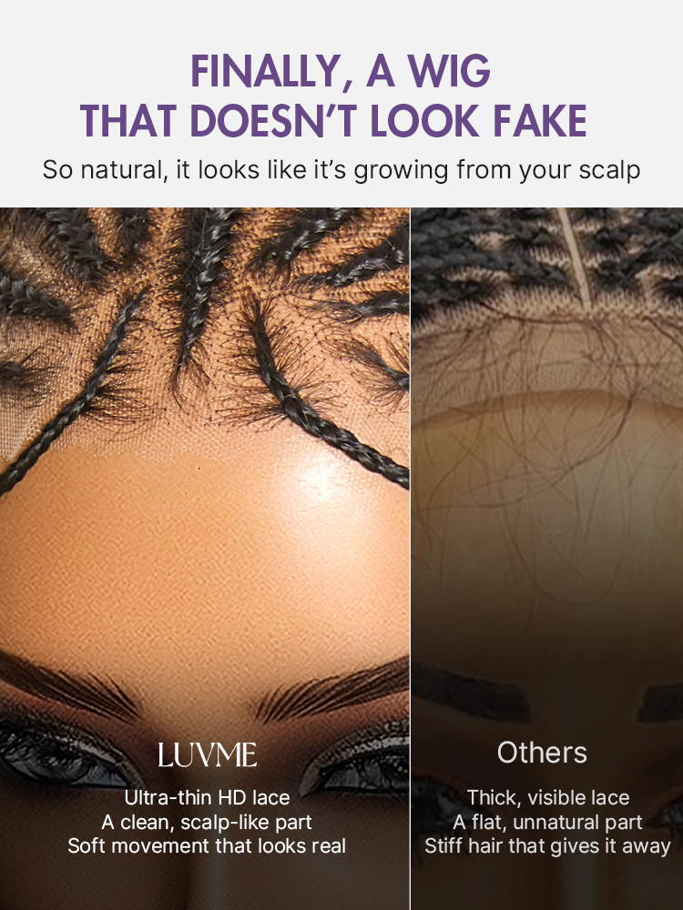 Special Add-On | Boho Fulani Braids Water Wave 13x4 Frontal Lace Wig Pre-cut Lace Human Hair-07