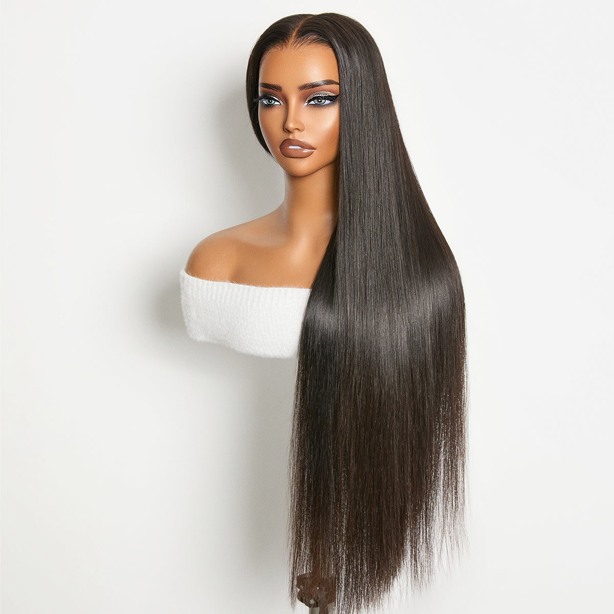 Luvme Hair Bust Down lace wig from RawMagic x Kim Kimble, long straight 13x6 frontal HD lace wig with drawstring cap.