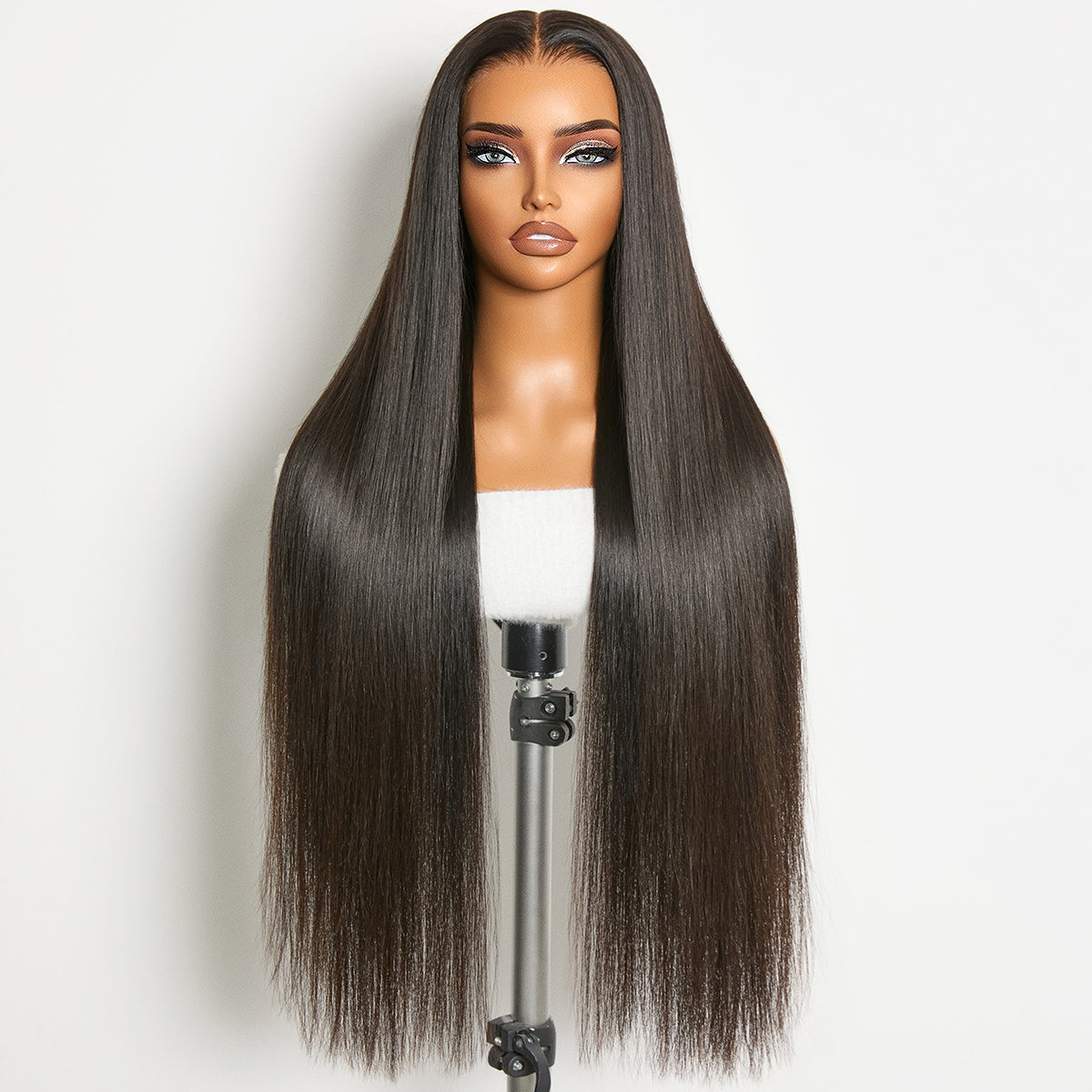 Luvme Hair Bust Down RawMagic x Kim Kimble lace wig with long straight HD lace frontal and drawstring cap, 13x6 size.