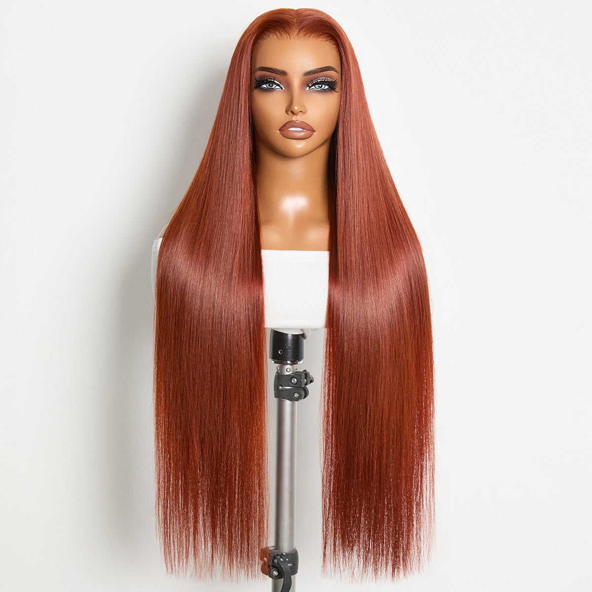 Luvme Hair Bust Down HD lace frontal wig with long straight hair, drawstring cap, from RawMagic x Kim Kimble collection