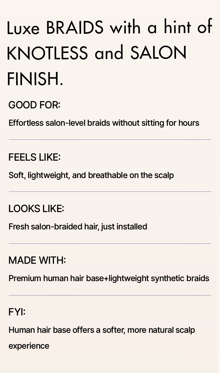 OwnScalp™ French Curl Knotless Boho Braids HD Full Lace Long Wig Flexi Fit Invisi Drawstring Cap - US Only-77