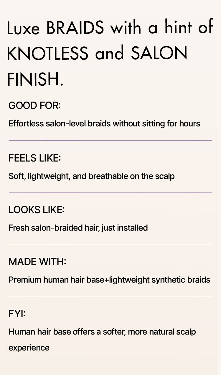 OwnScalp™  Light Weight Flexi-Fit Invisi Drawstring Cap Full Lace Knotless Boho Curls Braided Long Wig Super Natural Scalp-91