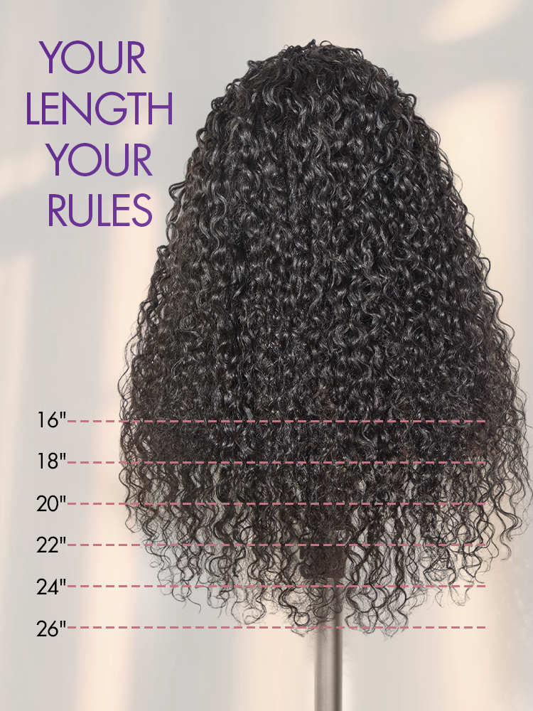 Luvme Too Easy Texture 3-in-1 half wig with water wave style, 180% density, glueless design, flexi-fit drawstring for easy wear