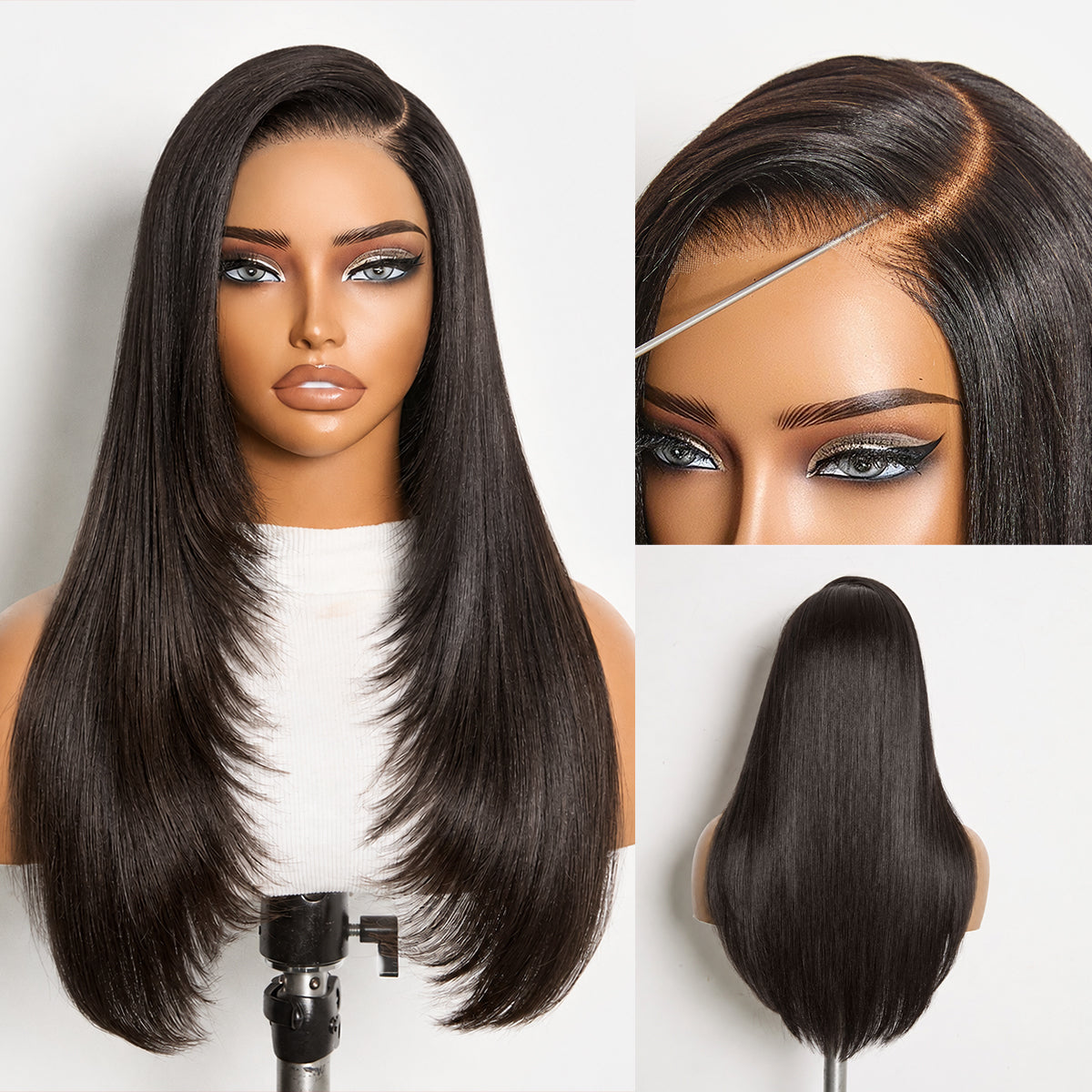 Luvme All-Day Comfort Wig 180% Density Blonde Highlight Butterfly Cut