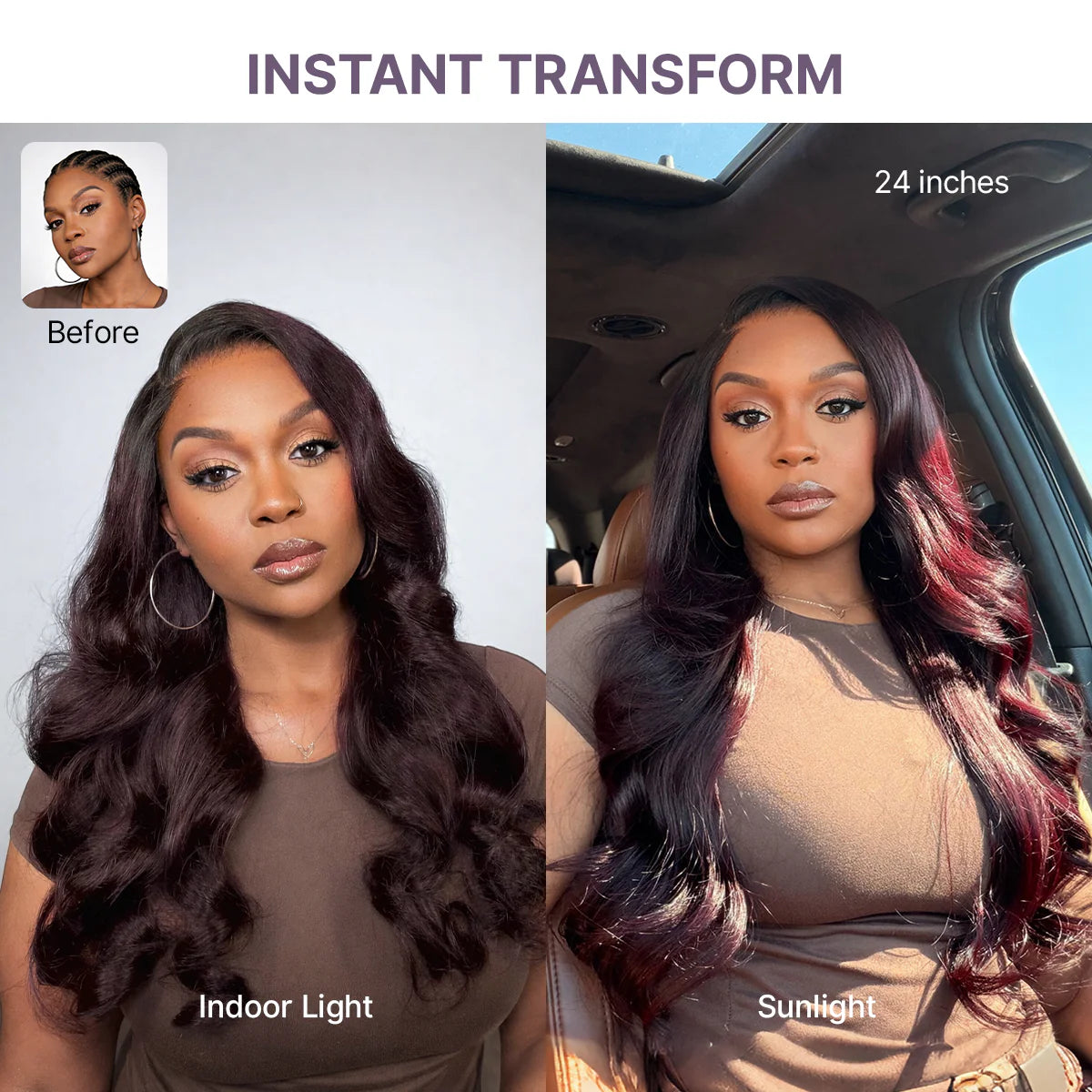 Luvme All-Day Comfort™ Wig PartingMax Glueless 7x6 Closure HD Lace Loose Body Wave Long Wig Pre-Cut Lace-114
