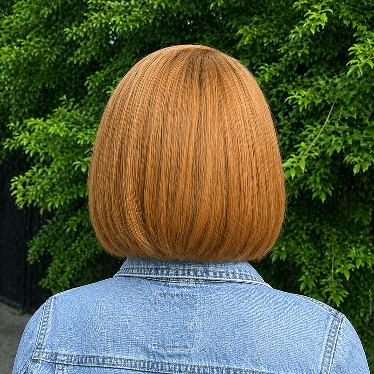 Luvme Hair PreMax Wigs super natural golden brown silky blunt cut bob wig with 13x4 lace front and glueless design