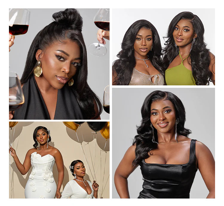 NatureMAX™ 200% Density Loose Wave Glueless 13x6 HD Lace Front Wig Human Hair Pre-Cut Lace Flexi-Fit Drawstring Cap-120