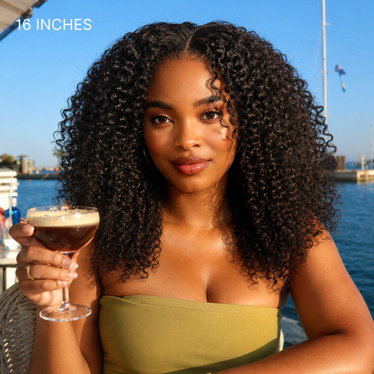 Luvme Hair Afro curly lace wig with 5x5 closure, pre-cut, glueless, 200% density, beginner-friendly, natural hairline