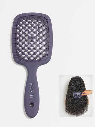 Luvme Hair small curl styling comb for braids and kinky coily wigs, with fine teeth and ergonomic handle for precise styling.