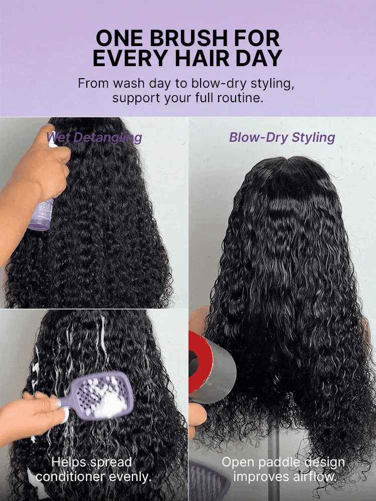 LUVME Small Curl Styling Comb | Tailored for Braids and Kinky Coily Wigs-07