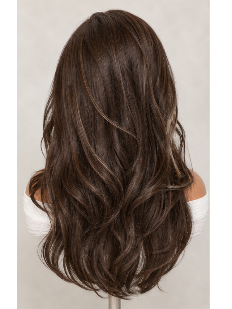 Luvme Dark Chocolate Base Ash Blonde Money Piece Balayage Body Wave HD Lace Wig with 7x6 closure and pre-cut glueless lace