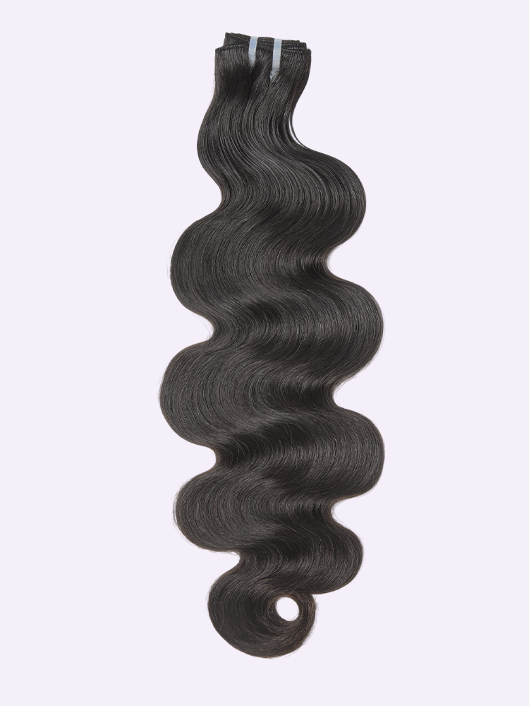 Luvme Hair RawMagic Luxe Bundle featuring 1pc virgin human hair body wave extension, soft, shiny, natural, long-lasting
