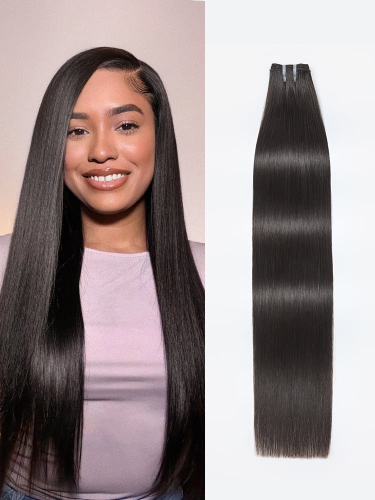 RawMagic Luxe Bundles - 1pc 100% Unprocessed Raw Human Hair Natural Shiny Soft Long-lasting Premium Straight Hair Weft US Only-02