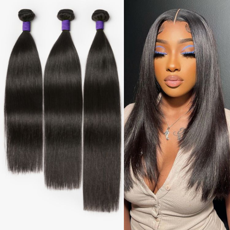 Messy Burmese Curly / Silky Straight / Body Wave / Deep Wave  Bundles 100% Premium Remy Human Hair Bundles 1pc / 3pcs-23