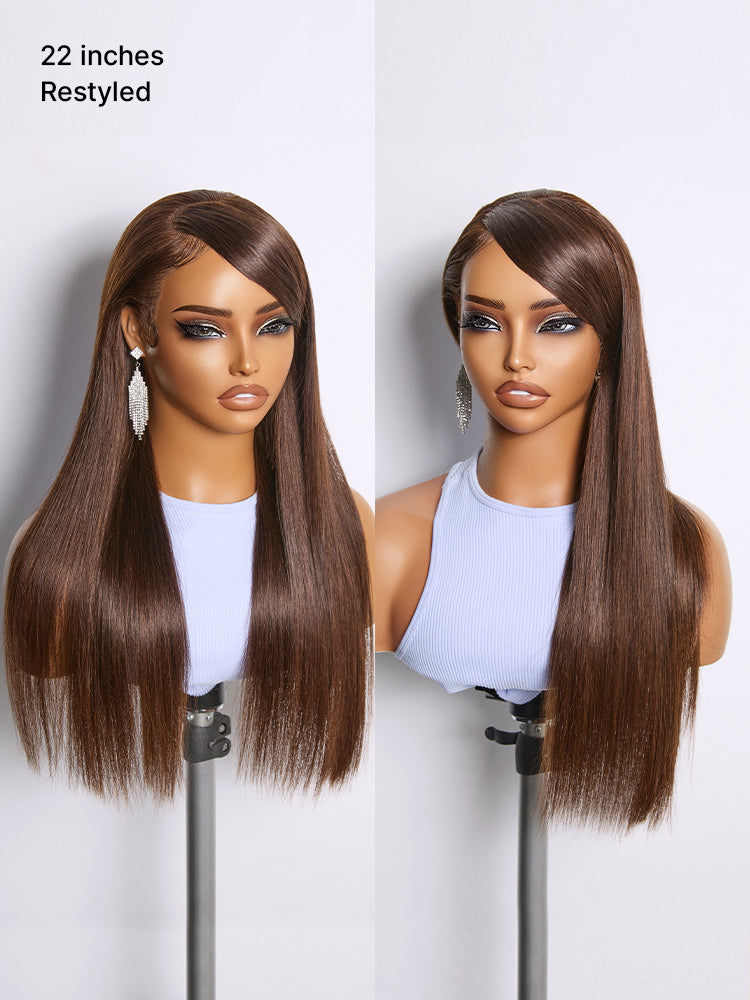 Luvme Hair PreMax Wigs 13x4 frontal lace wig with silky straight human hair and natural hairline, glueless, pre-cut lace.