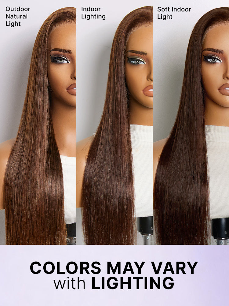 Luvme Hair PreMax Wigs 13x4 Frontal Lace Wig with natural hairline, silky straight human hair, glueless design, pre-cut lace.