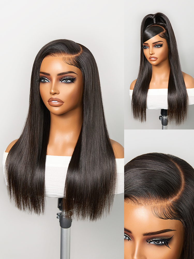 US Only | Luvme All-Day Comfort™ Wig 180% / 250% Density Bone Straight with Baby Hair PartingMax Glueless 7x6 Closure HD Lace Wig Pre-Cut Lace-78