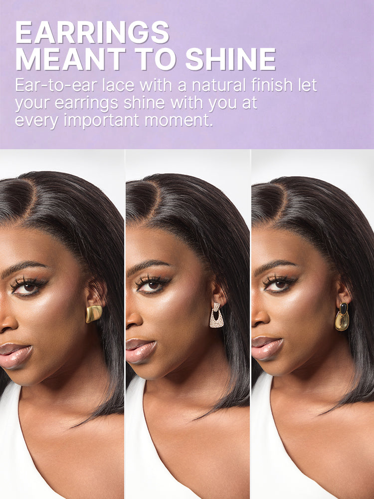 Luvme Hair NatureMAX™ 200% Density Ombre Brown and Natural Black loose wave lace front wig with pre-cut lace and drawstring cap