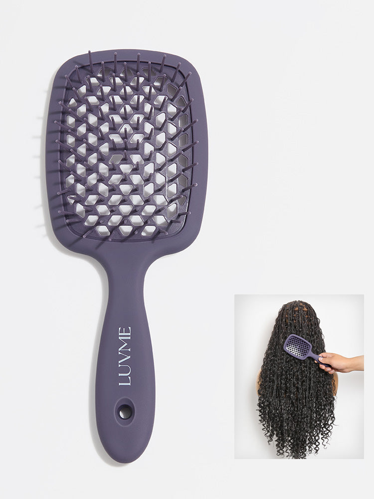 LUVME Small Curl Styling Comb for braids and kinky coily wigs, featuring fine teeth for detailed styling and detangling.
