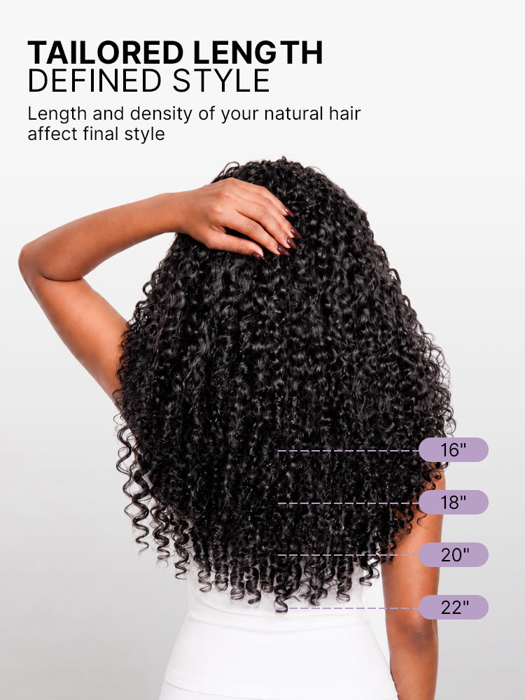 Miracle Knots Crochet Hair Burmese Curly for Boho Braids | Crochet Weaves | Fulani Braids | Twists Pre-Separated Lightweight Full & Soft Pre-Looped Human Hair Extensions Protective Style-50