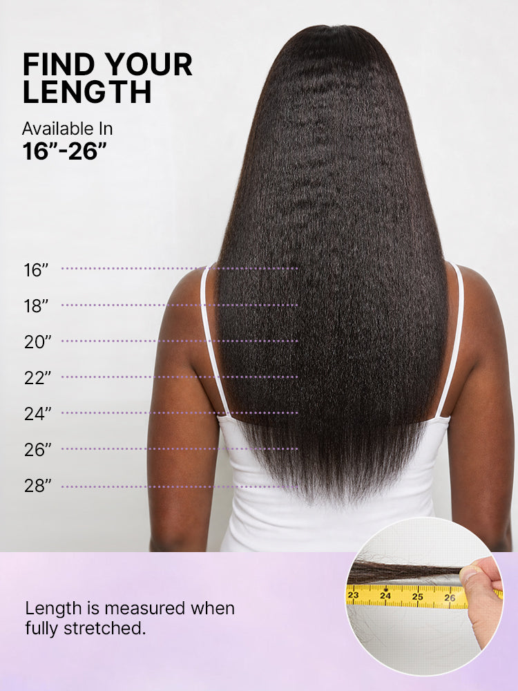 Luvme Hair 180% density light kinky straight butterfly cut layered HD lace wig with 7x6 closure and pre-cut lace, glueless style