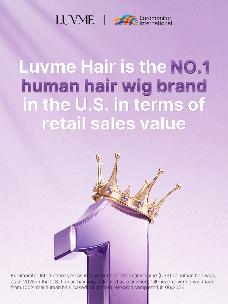 Luvme Hair 7x6 HD lace wig with light kinky straight butterfly cut layers, glueless design, and pre-cut lace for natural look
