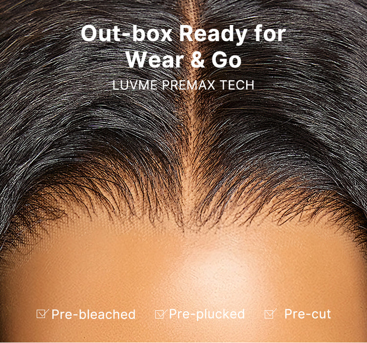 180% Density Light Kinky Straight Butterfly Cut Layered / Kinky Body Wave Glueless 7x6 Closure HD Lace Wig Pre-Cut Lace-32