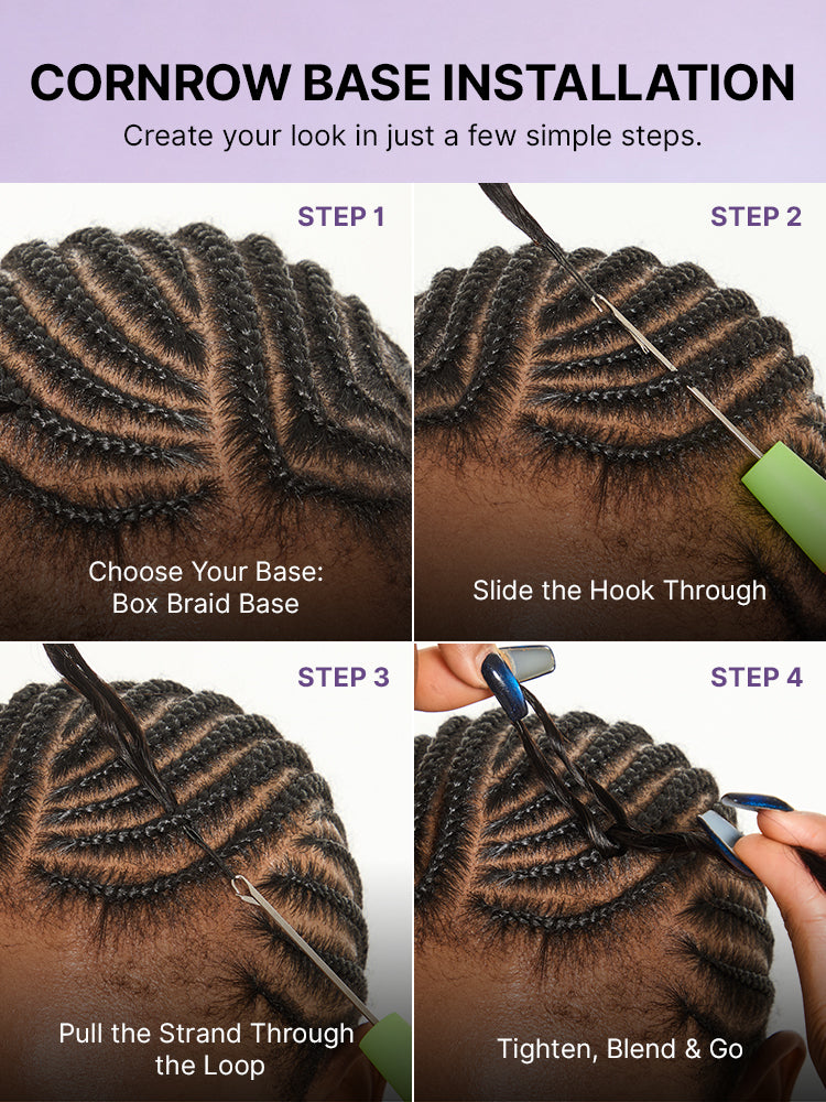Miracle Knots Crochet Hair Kinky Straight for Boho Braids | Crochet Weaves | Fulani Braids | Twists Pre-Separated Lightweight Full & Soft Pre-Looped Human Hair Extensions Protective Style-47