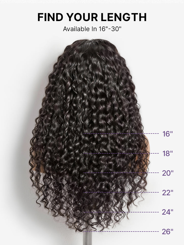 PreMax 180% Density 4C Edges Water Wave Wig 13x4 Frontal Pre-Cut Lace Wig Flexi-Fit Drawstring Cap-07