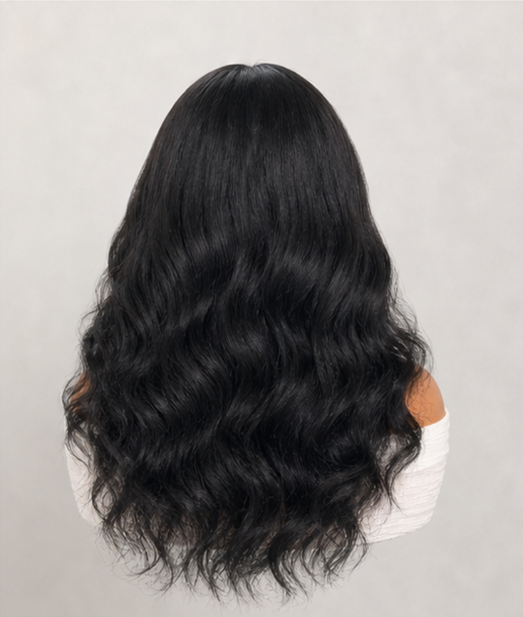 Luvme Natural Black Glueless 7x6 Closure HD Lace Yaki Blow Out Body Wave Long Wig Pre-Cut Lace-03