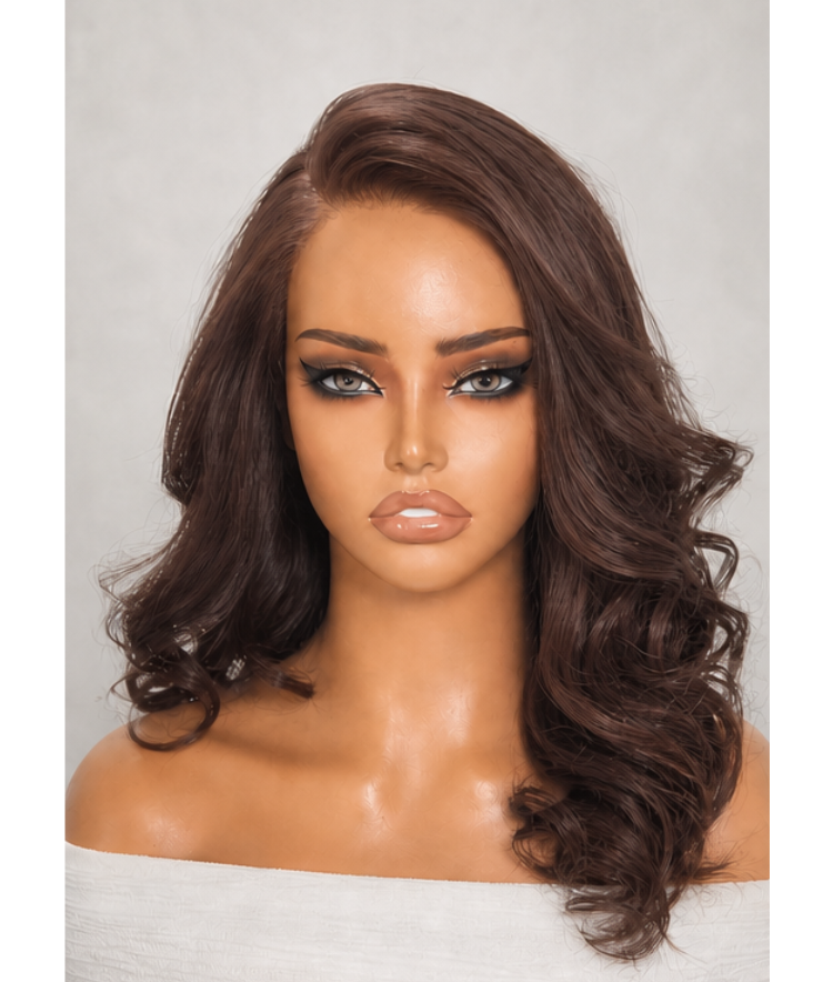 Luvme All Day Curls Hold 7x6 Closure HD Lace Solid Dark Chocolate Brown Loose Body Wave Glueless Long Wig Pre-Cut Lace-01
