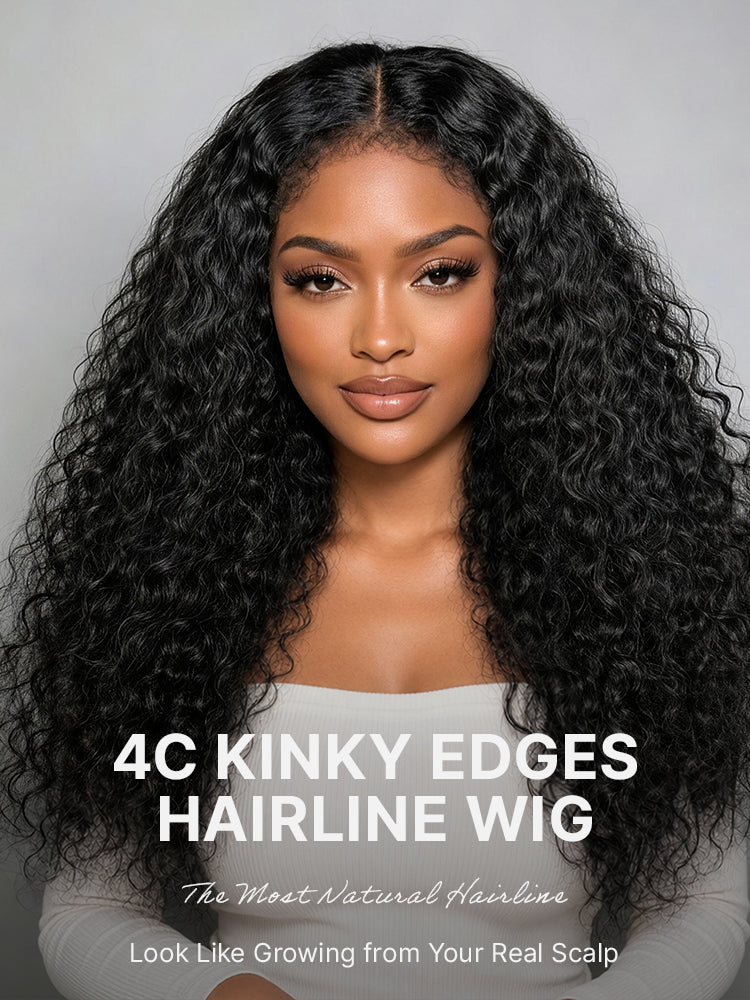 PreMax 180% Density 4C Edges Water Wave Wig 13x4 Frontal Pre-Cut Lace Wig Flexi-Fit Drawstring Cap-16