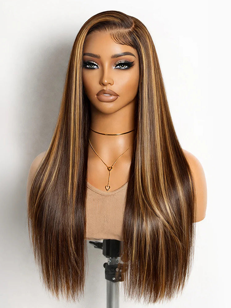 Luvme Hair All-Day Comfort™ Bone Straight HD lace wig with baby hair, 180% density, pre-cut 7x6 closure, glueless design