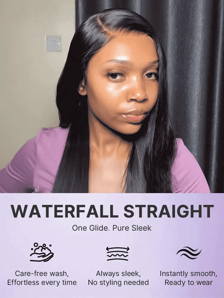 US Only | Luvme All-Day Comfort™ Wig 180% / 250% Density Bone Straight with Baby Hair PartingMax Glueless 7x6 Closure HD Lace Wig Pre-Cut Lace-96
