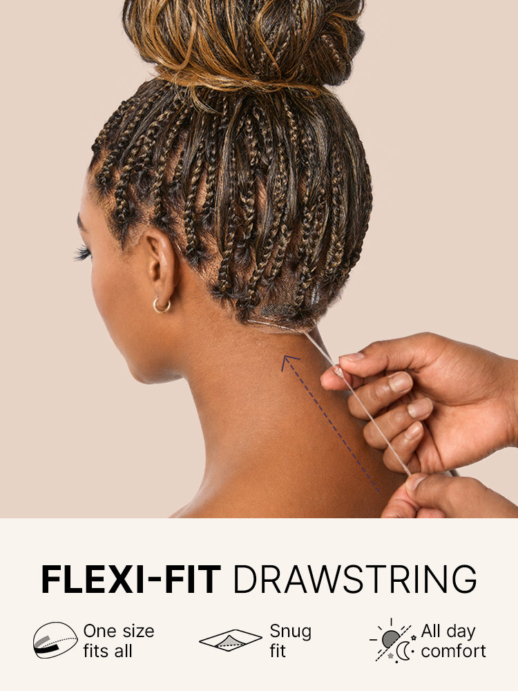 Luvme Hair OwnScalp™ Ombre Honey Blonde French Curl Knotless Boho Braids HD Full Lace Wig with Flexi Fit Invisi Cap