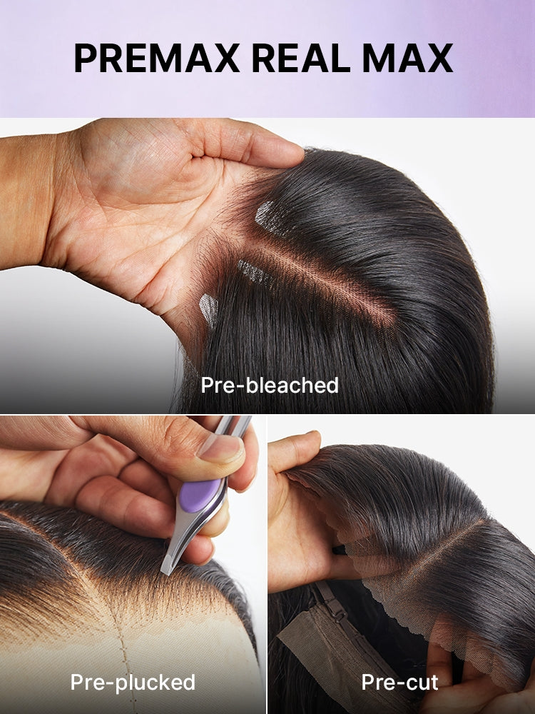 Luvme Hair AiryFit™ Scalp Care Wig with silky straight long wig, middle part, glueless 5x5 lace closure, pre-cut lace, natural look