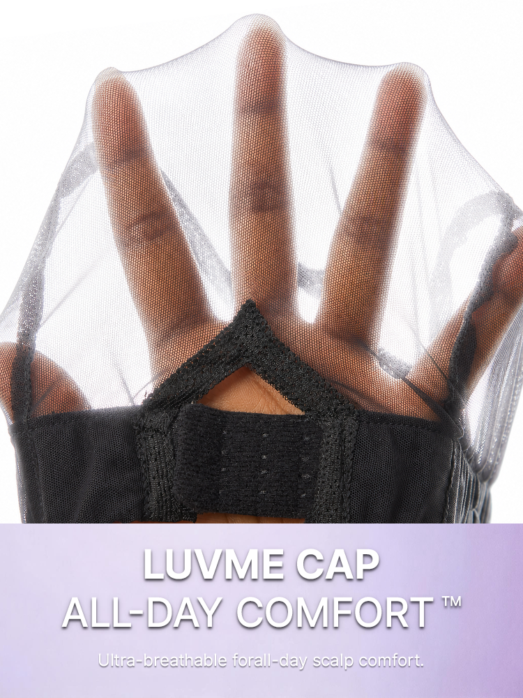 Luvme All-Day Comfort™ Honey Golden Blonde Body Wave Wig with 7x6 HD lace closure and pre-cut lace, human hair, 180% density