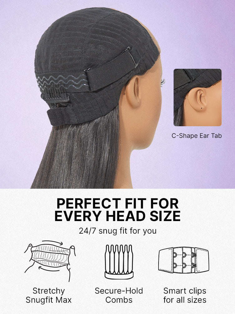Luvme Hair honey blonde layered bob wig with face-framing highlights, 5x5 lace closure, glueless, pre-cut lace for all-day comfort