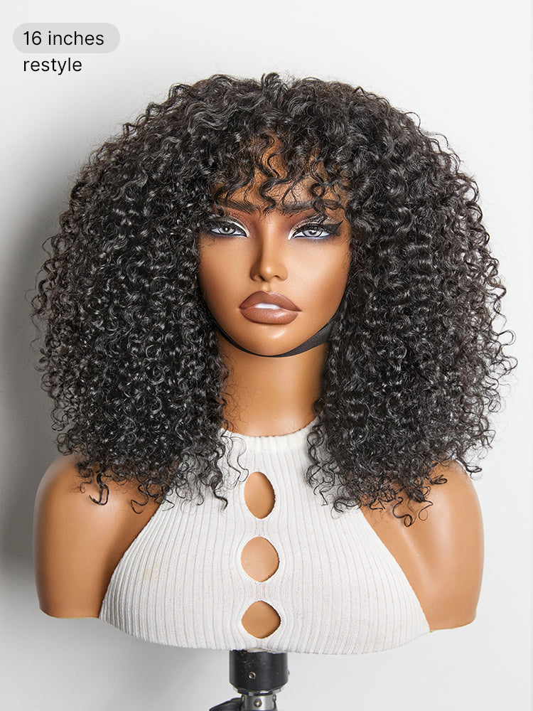 Luvme Hair Afro curly lace wig with 5x5 closure, pre-cut, glueless, 200% density, beginner-friendly, one size fits all cap