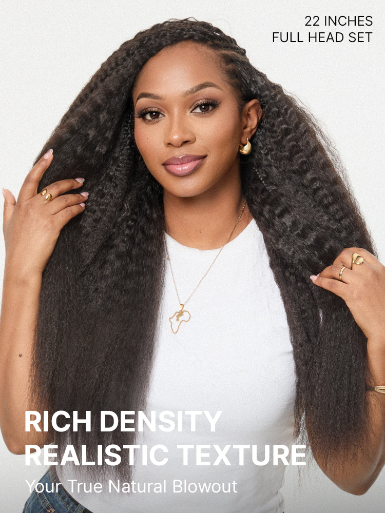 Miracle Knots Crochet Hair Wet and Wavy Water Wave | Kinky Straight for Boho Braids | Crochet Weaves | Fulani Braids | Twists Pre-Separated Lightweight Full & Soft Pre-Looped Human Hair Extensions Protective Style-06