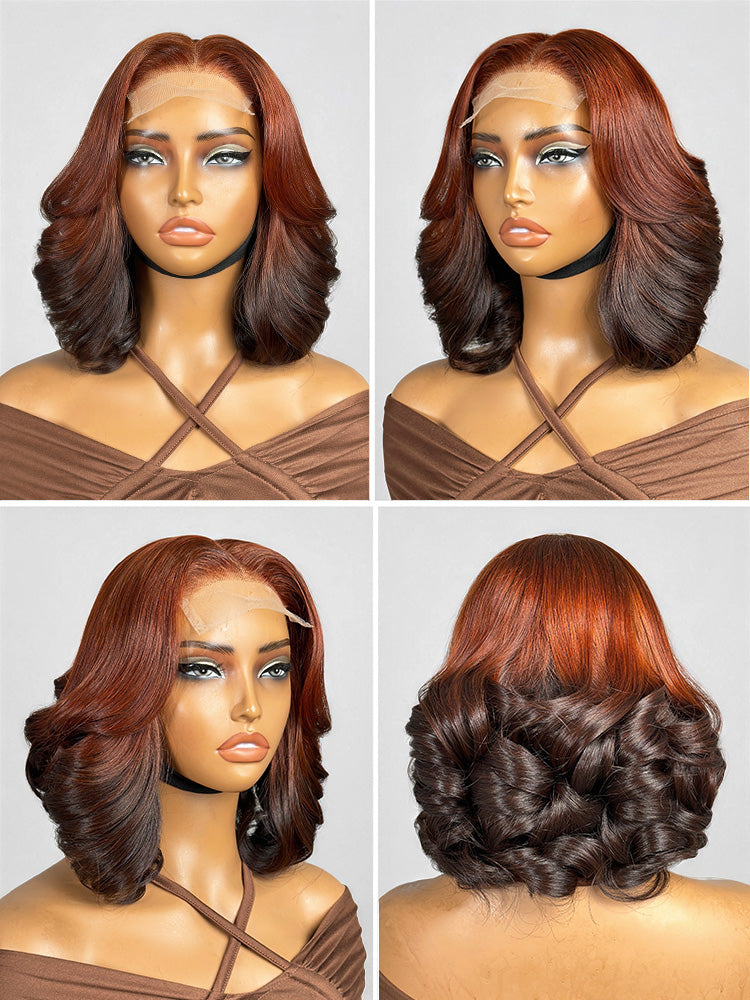 PreMax 180% Density 12 Inch 5x5 Closure HD Lace Custom Wig Pre-cut Lace-11